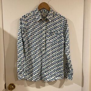 Liz Claiborne Bird Pattern Shirt